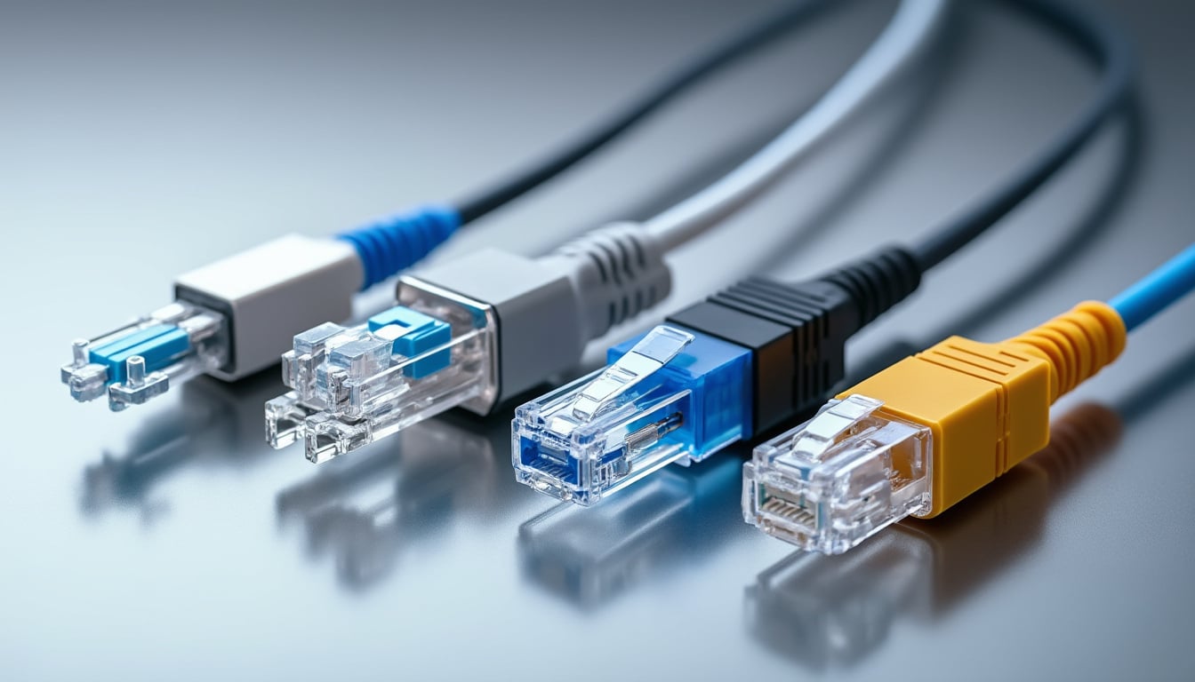 découvrez les différents types de connecteurs de fibre optique, leurs caractéristiques et applications pour optimiser vos installations de connectique fibre.